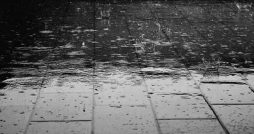 flooded driveway